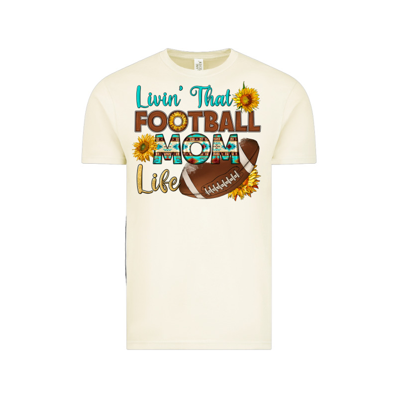 Livin' That Football Mom Life Vintage Tee by HRA Design Shop | Teevron