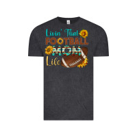 Vintage Black livin' that football mom life Vintage Tee - HRA Design Shop