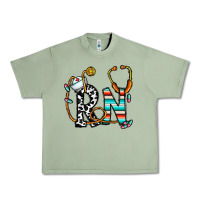 Oil Green rn nurse Urban Heavy Tee - CowhideDigitalArt