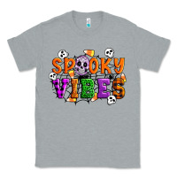 Heather Grey Spooky vibes Classic Tee - Artiststas