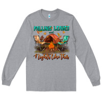 Heather Grey falling leaves and nights like this Long Sleeve Tee - BundleAndBundleShop