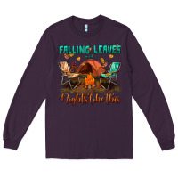 Plum falling leaves and nights like this Long Sleeve Tee - BundleAndBundleShop