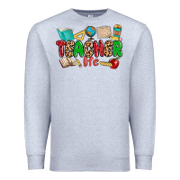 Heather Grey teacher life Premium Sweatshirt - MaliasSmallBusiness
