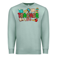 Seafoam teacher life Premium Sweatshirt - MaliasSmallBusiness