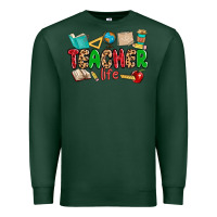 Sports Green teacher life Premium Sweatshirt - MaliasSmallBusiness
