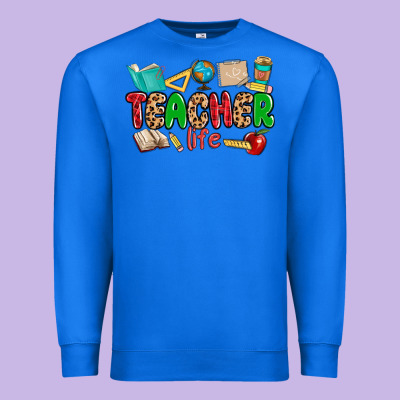 Teacher Life Premium Sweatshirt Designed By Maliassmallbusiness