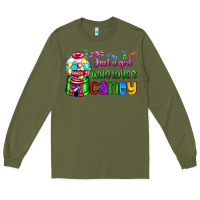 Army Green just a girl who loves candy Long Sleeve Tee - AdoDesignShop