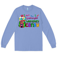 Colony Blue just a girl who loves candy Long Sleeve Tee - AdoDesignShop