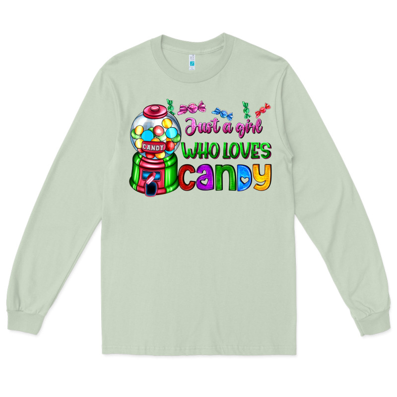 Just A Girl Who Loves Candy Long Sleeve Tee by AdoDesignShop | Teevron