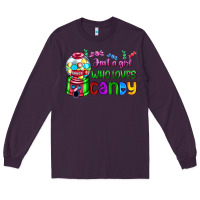 Plum just a girl who loves candy Long Sleeve Tee - AdoDesignShop