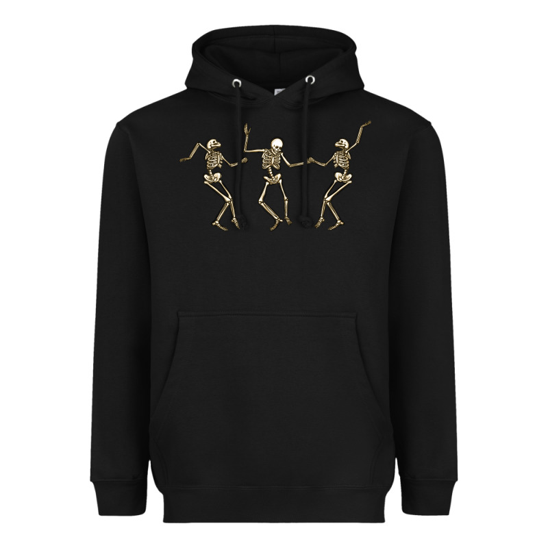 Dancing Skeletons Heavyweight Hoodie by MaliasSmallBusiness | Teevron