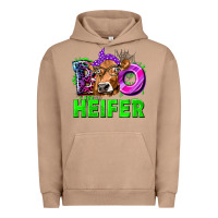 Pigment Burro Boo Heifer Cow Urban Hoodie - texasbilliewilder