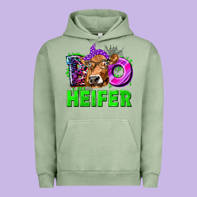 Boo Heifer Cow Urban Hoodie Designed By Texasbilliewilder