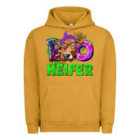 Pigment Peanut Butter Boo Heifer Cow Urban Hoodie - texasbilliewilder