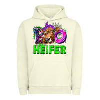 Pigment Pistachio Boo Heifer Cow Urban Hoodie - texasbilliewilder