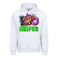 White Boo Heifer Cow Urban Hoodie - texasbilliewilder