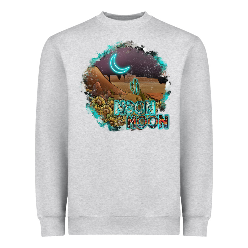 Neon Moon Heavyweight Sweatshirt by SublimationCraftShop | Teevron