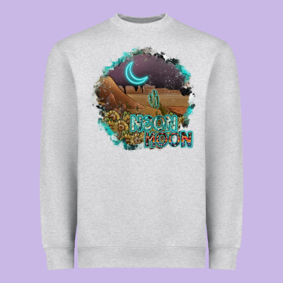 Neon Moon Heavyweight Sweatshirt Designed By Sublimationcraftshop