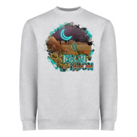 Heather Grey neon moon Heavyweight Sweatshirt - SublimationCraftShop