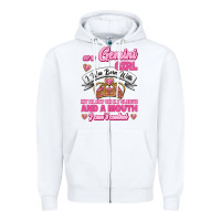White As A Gemini Girl I Was Born With My Heart On My Sleeve And A Mouth Zipper Hoodie - Jasminsmagicworld