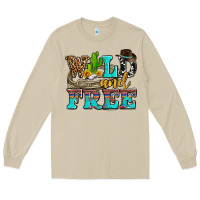 Mushroom wild and free with cactus Long Sleeve Tee - AdoDesignShop