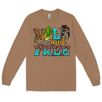 Toasted Coconut wild and free with cactus Long Sleeve Tee - AdoDesignShop