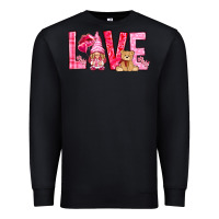 Black love with gnome Premium Sweatshirt - NancyCooperArtShop