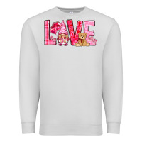 Dove Grey love with gnome Premium Sweatshirt - NancyCooperArtShop