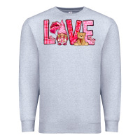 Heather Grey love with gnome Premium Sweatshirt - NancyCooperArtShop