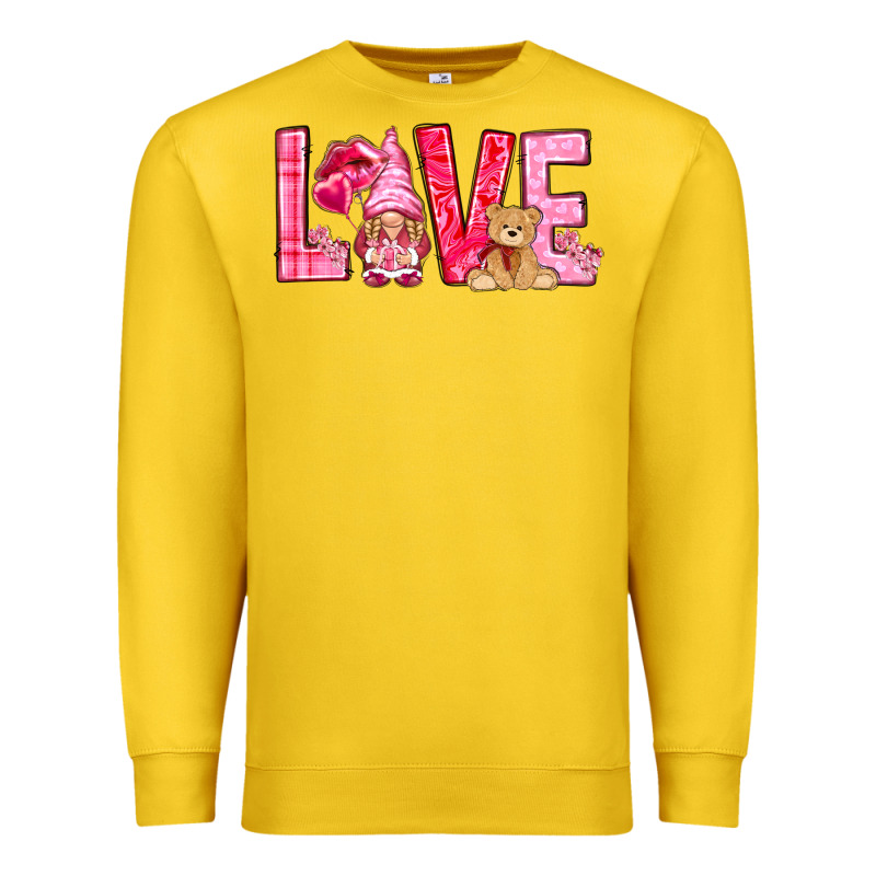 Love With Gnome Premium Sweatshirt by NancyCooperArtShop | Teevron