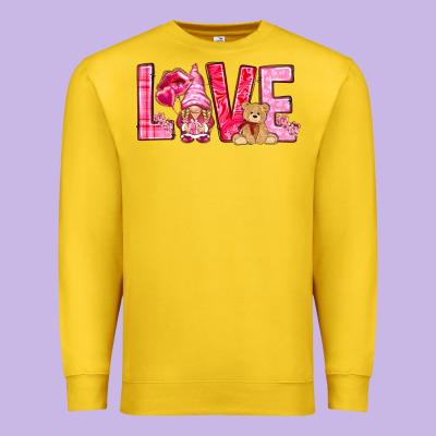Love With Gnome Premium Sweatshirt Designed By Nancycooperartshop