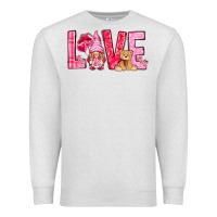 Oatmeal Heather love with gnome Premium Sweatshirt - NancyCooperArtShop
