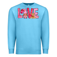Ocean Blue love with gnome Premium Sweatshirt - NancyCooperArtShop