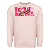 Pale Pink love with gnome Premium Sweatshirt - NancyCooperArtShop