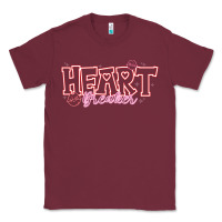 Burgundy Heart Breaker Valentine Classic Tee - CowhideDigitalArt