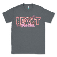 Charcoal Heather Heart Breaker Valentine Classic Tee - CowhideDigitalArt