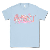 Dusty Blue Heart Breaker Valentine Classic Tee - CowhideDigitalArt