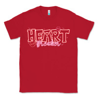 Red Heart Breaker Valentine Classic Tee - CowhideDigitalArt