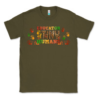 Army Green educator of tiny humans libbey glass Classic Tee - BundleAndBundleShop