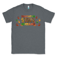 Charcoal Heather educator of tiny humans libbey glass Classic Tee - BundleAndBundleShop