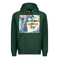 Sports Green world down syndrome day Premium Hoodie - Artiststas