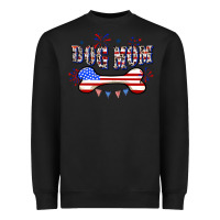 Black 4th of July Dog Mom Heavyweight Sweatshirt - CowGirlArtShop