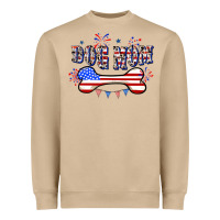 Mushroom 4th of July Dog Mom Heavyweight Sweatshirt - CowGirlArtShop