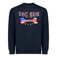 Navy 4th of July Dog Mom Heavyweight Sweatshirt - CowGirlArtShop