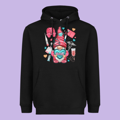 Nurse With Heart Heavyweight Hoodie Designed By Nancycooperartshop
