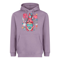 Lavender nurse with heart Heavyweight Hoodie - NancyCooperArtShop