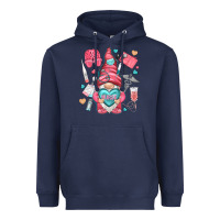 Navy nurse with heart Heavyweight Hoodie - NancyCooperArtShop