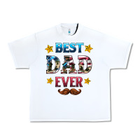 White best dad ever Urban Heavy Tee - HRA Design Shop