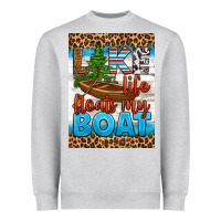 Heather Grey lake life floats my boat air freshener Heavyweight Sweatshirt - HRA Design Shop