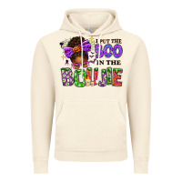 Vintage Artic I Put The Boo In The Boujie Messy Bun Vintage Hoodie - texasbilliewilder